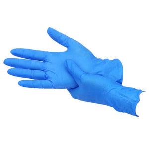 9 inch Blue nitrile gloves