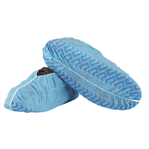 Non-woven anti-skid shoe covers 40gsm blue